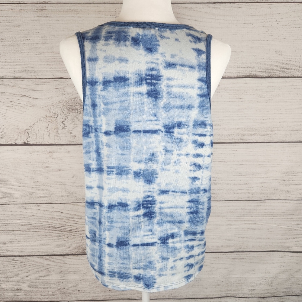 Lucky Brand Blue Tie Dye Tank Top - Picture 3 of 4